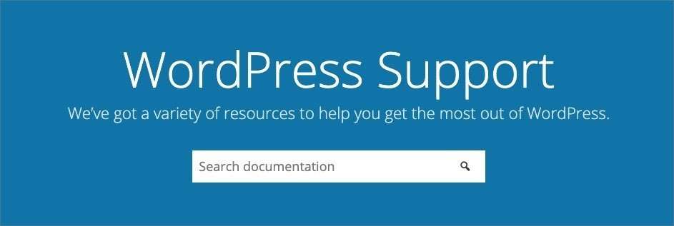 Get Wordpress Help On The Wordpress.org Support Page