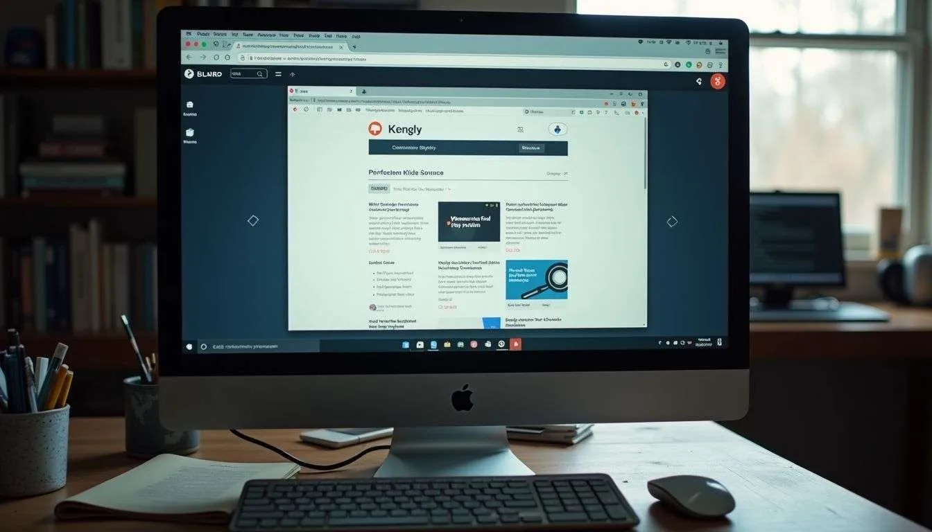 A Cluttered Desk With Open Web Browser Tabs On A Computer Screen.